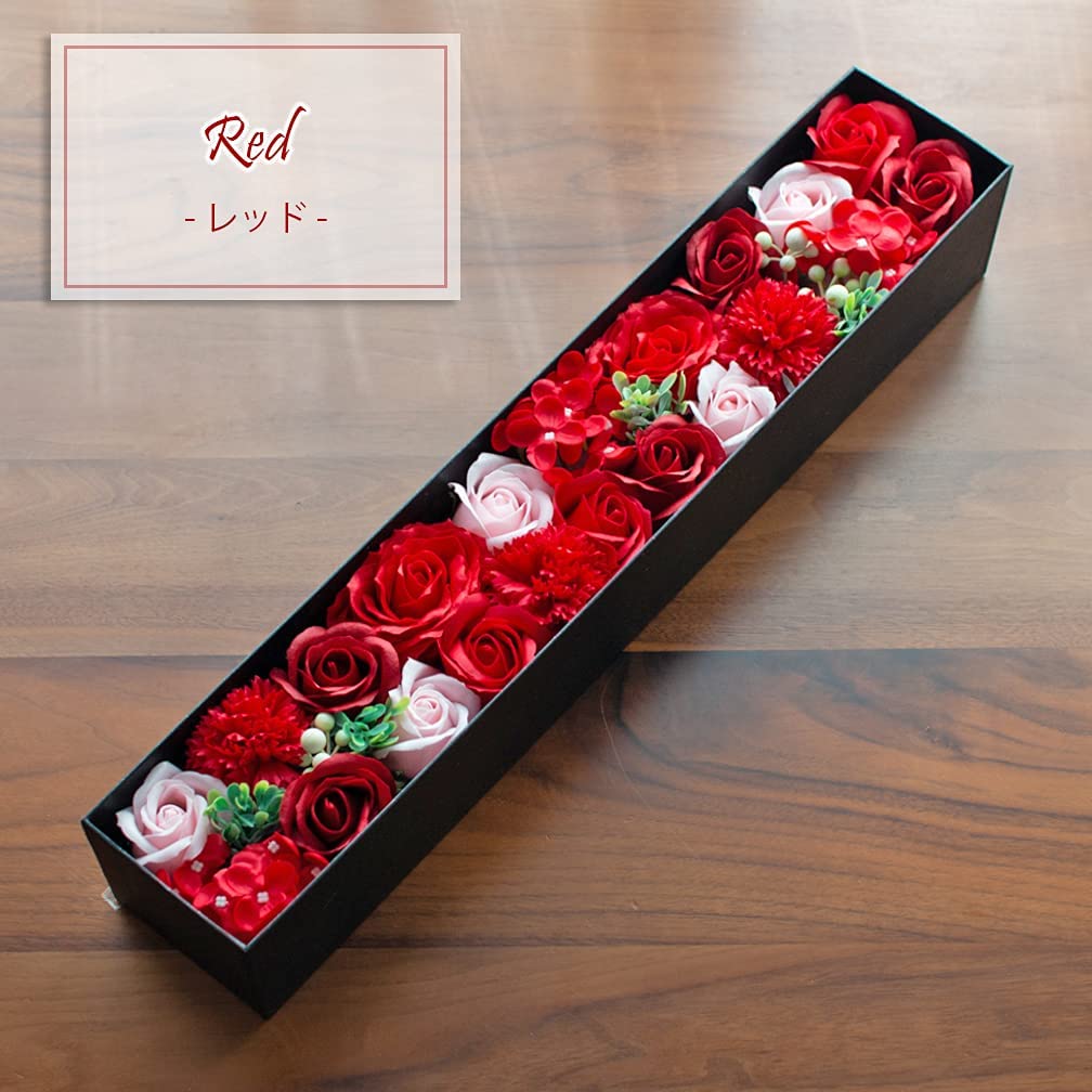 Amazon｜ソープフラワー ロングボックス シャボンフラワー ギフト 記念